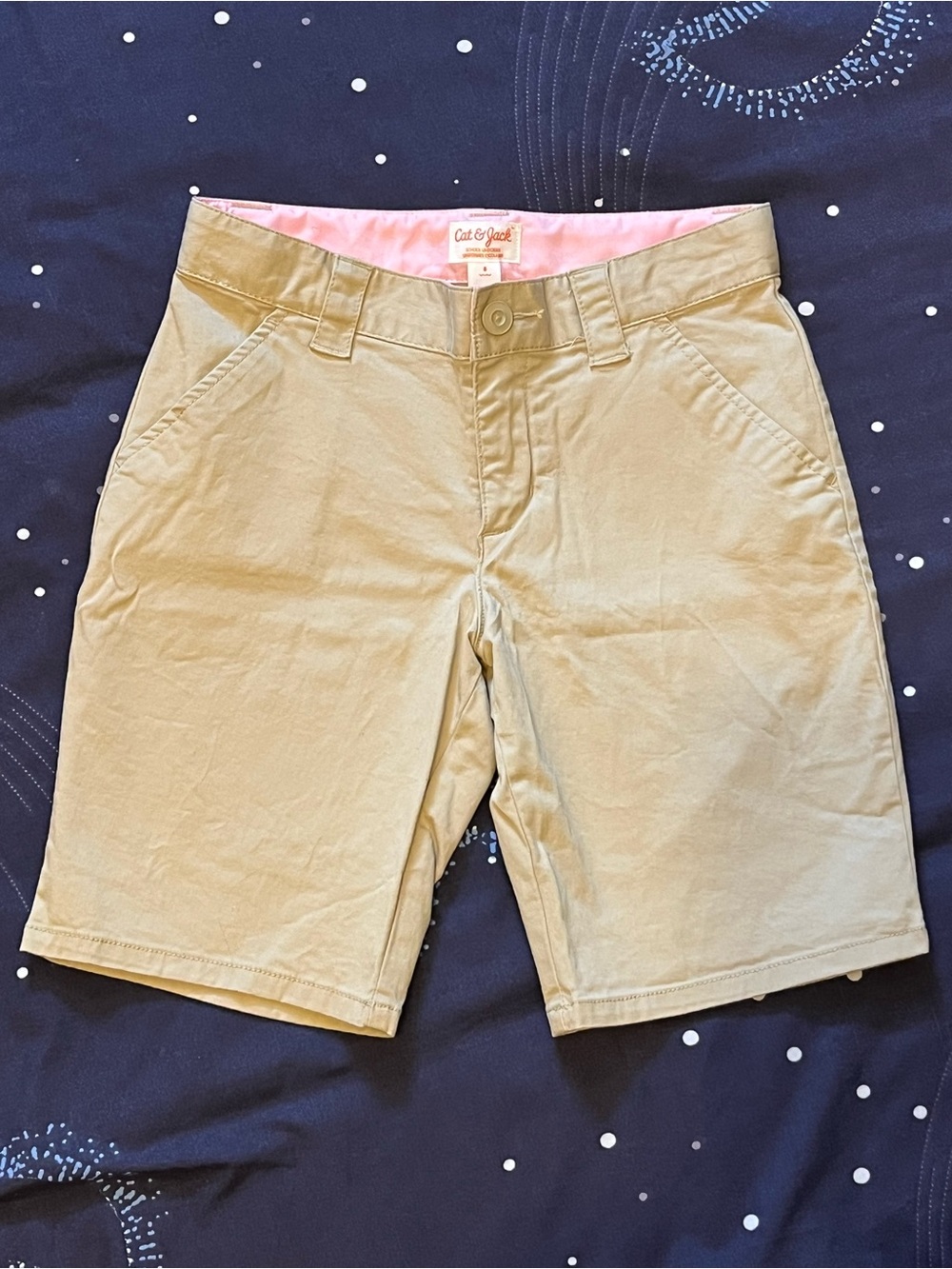 Girls Sz 8 Cat & Jack Khaki shorts back to school uniform